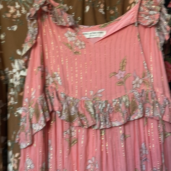 Spell and the gypsy midi maxi strappy Hendrix lurex sun dress ruffle boho - Picture 7 of 16